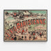 Vintage-Poster La Vie Parisienne festliche und elegante Szene — gerahmtes Bild an der Wand
