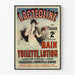 Vintage-Poster Lactéoline für Bad und Toilettenspülung Lotion