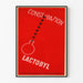 Vintage-Werbeplakat Lactobyl – Rote und grafische Wanddekoration