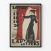 Vintage-Poster Lady of Letters - Wanddekoration Theater