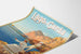Vintage-Poster Lago di Garda Angeln am Wasserufer