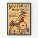 Vintage-Poster vom Lake Forest Open Air Horse Show