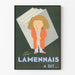 Vintage-Dekorationsposter Lamennais hat gesagt