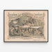 Vintage-Poster Lane's Kapillargelagerte Lineale im Retro-Stil — gerahmtes Bild an der Wand
