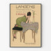 Vintage-Poster Langens Markbücher elegante Wanddekoration