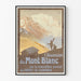 Vintage-Poster Aufstieg des Mont-Blanc durch die Feuerleiter