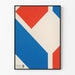 Geometrisches Poster in Rot, Blau und Weiß – Wanddekoration Artem Legrand