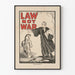 Vintage-Poster Law Not War – Engagierte und grafische Wanddekoration