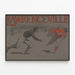 Vintage-Poster des American-Footballs aus Lawrenceville 1906 — gerahmtes Bild an der Wand