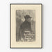 Poster Der Regen singt - Gedicht von Paul Verlaine illustriert