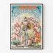 Vintage-Poster Der Ritter mit Blumen – Künstlerische Wanddekoration