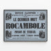 Vintage-Poster "Der letzte Wortwechsel von Rocambole" von Ponson du Terrail — gerahmtes Bild an der Wand