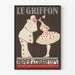 Vintage-Poster Le Griffon Zigarettenpapier - Retro-Wanddekoration
