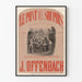 Vintage-Poster Der Brunnen der Seufzer von Offenbach - Wanddekoration klassische Musik