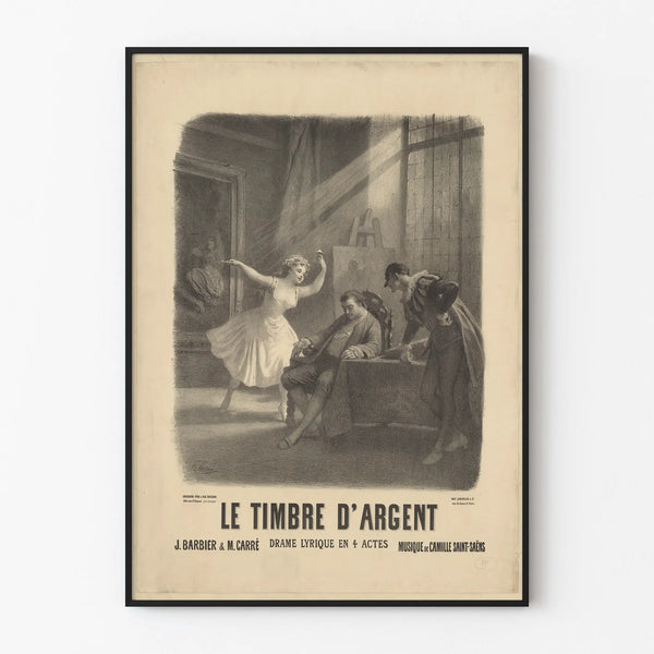 Altes Poster Der Silberne Stempel - Klassische Wanddekoration