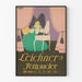 Vintage-Poster Leichner's Fettpuder elegante Wanddekoration