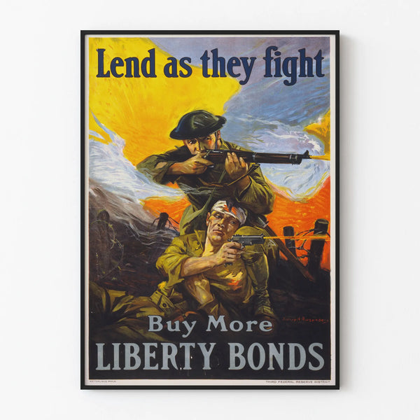 Propagandaposter für den Krieg - Kaufen Sie mehr Liberty Bonds