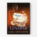Vintage-Werbeplakat Lenibar - Retro-Medizinische Wanddekoration