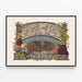 Vintage-Poster Lenk Wine Co. Toledo – Wanddekoration Wein und Weinberg — gerahmtes Bild an der Wand