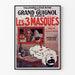 Vintage-Poster Theater Grand Guignol Die 3 Masken