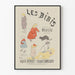 Vintage-Poster Les Bibis Wanddekoration für Kinder und Katze
