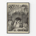 Vintage-Operposter Les Bleuets von Jules Cohen