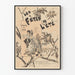 Vintage-Poster Die Sommerfeste - Musikalische Wanddekoration