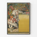Vintage-Poster Die Feste von Paris mit Ritter in Rüstung und Trompete