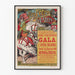 Plakat Die Festlichkeiten von Paris - Große Gala-Aufführung an der Nationaloper 1886