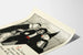 Illustriertes Poster Gargantua Kapitel XXI - Literarisches Zitat in Schwarz und Rot