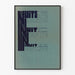 Typografischer Poster Die Weißen Nächte von Dostojewski