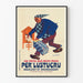 Vintage-Poster Frische Eiernudeln Per' Lustucru