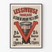 Vintage-Poster Französische Waschzuber Viville Wanddekoration Retro