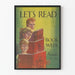 Vintage-Poster Wanddekoration Let's Read Book Week