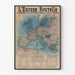Poster Historische Karte Europas Neu nach dem Versailler Vertrag