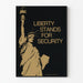 Liberty-Poster Steht Für Sicherheit - Ikonische Wanddekoration