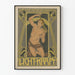 Vintage-Poster Licht und Kraft Wanddekoration im Retro-Stil