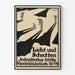 Grafikposter Licht und Schatten mit Silhouetten und langen Schatten