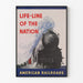 Vintage-Poster Amerikanischer Zug – Lebensader der Nation