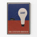 Vintage-Plakat ländliche Elektrifizierung Licht