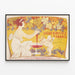 Vintage-Poster Ligue Vinicole de France Traube aus Trauben und Amor — gerahmtes Bild an der Wand