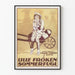 Vintage-Poster Lille Fröken Sommerfugl Wanddekoration