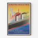 Vintage-Poster der polnisch-palästinensischen Seelinie