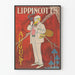 Vintage-Poster Lippincott's August im Retro-Stil