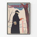Vintage-Poster Lippincott's Dezember - Illustration eines Mannes im Winter