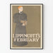 Vintage-Poster Lippincott's Februar als Wanddekoration