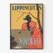 Vintage-Poster Lippincott's November mit eleganter roter Mantel