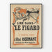 Vintage-Poster Lesen in Le Figaro - Roman von Abel Hermant