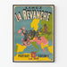 Vintage-Poster Die Revanche - Europakarte und Militärkarikatur