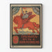 Russisches Vintage-Poster Bildung und Kommunismus